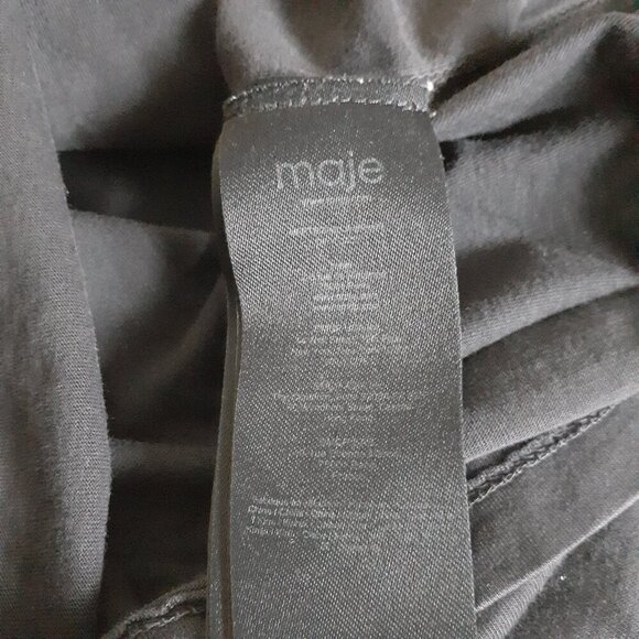 Maje Women's Size 1 (XS/S) Black Venus Goddess Tour Tara Graphic T-Shirt - Picture 8 of 15